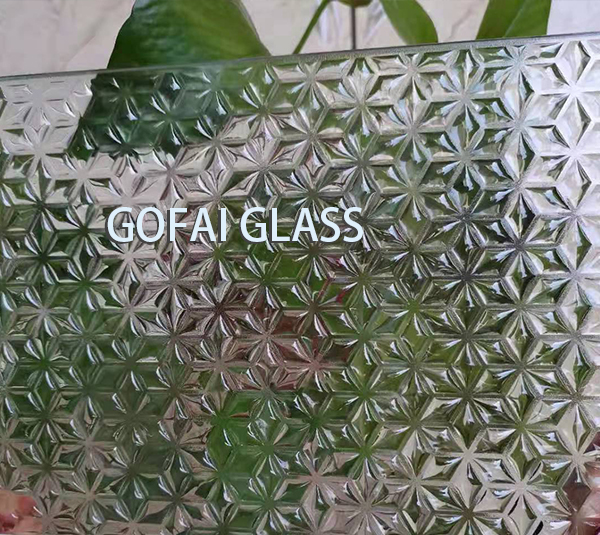 Patterned Glass / Texture Glass / Rolled Figured Glass/Cathedral Glass Hot Melt Glass