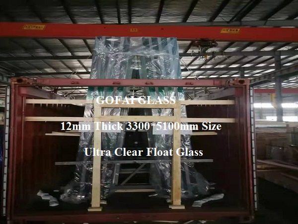 Low Iron Ultra Clear Float Glass 10mm Thick 3300*5100mm Size