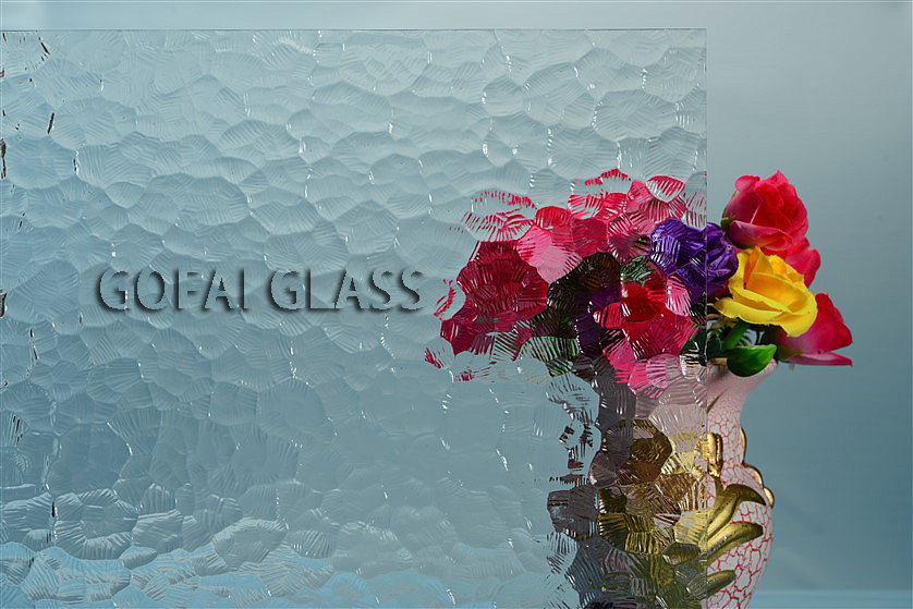 Oceanic clear patterned glass