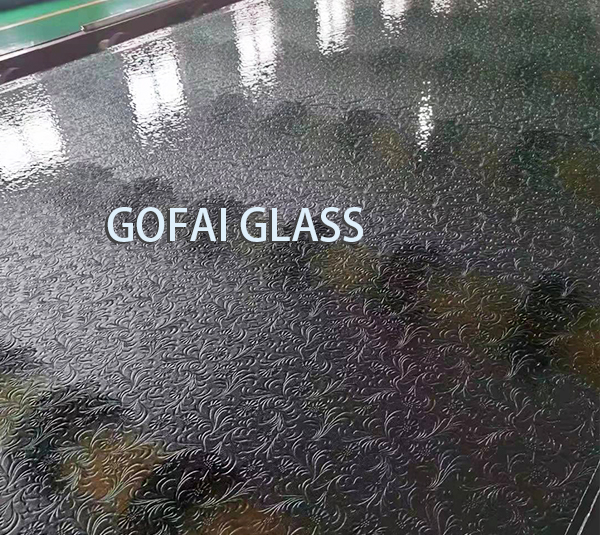 Patterned Glass / Texture Glass / Rolled Figured Glass/Cathedral Glass grey