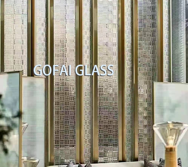 Patterned Glass / Texture Glass / Rolled Figured Glass/Cathedral Glass Hot Melt Glass1010