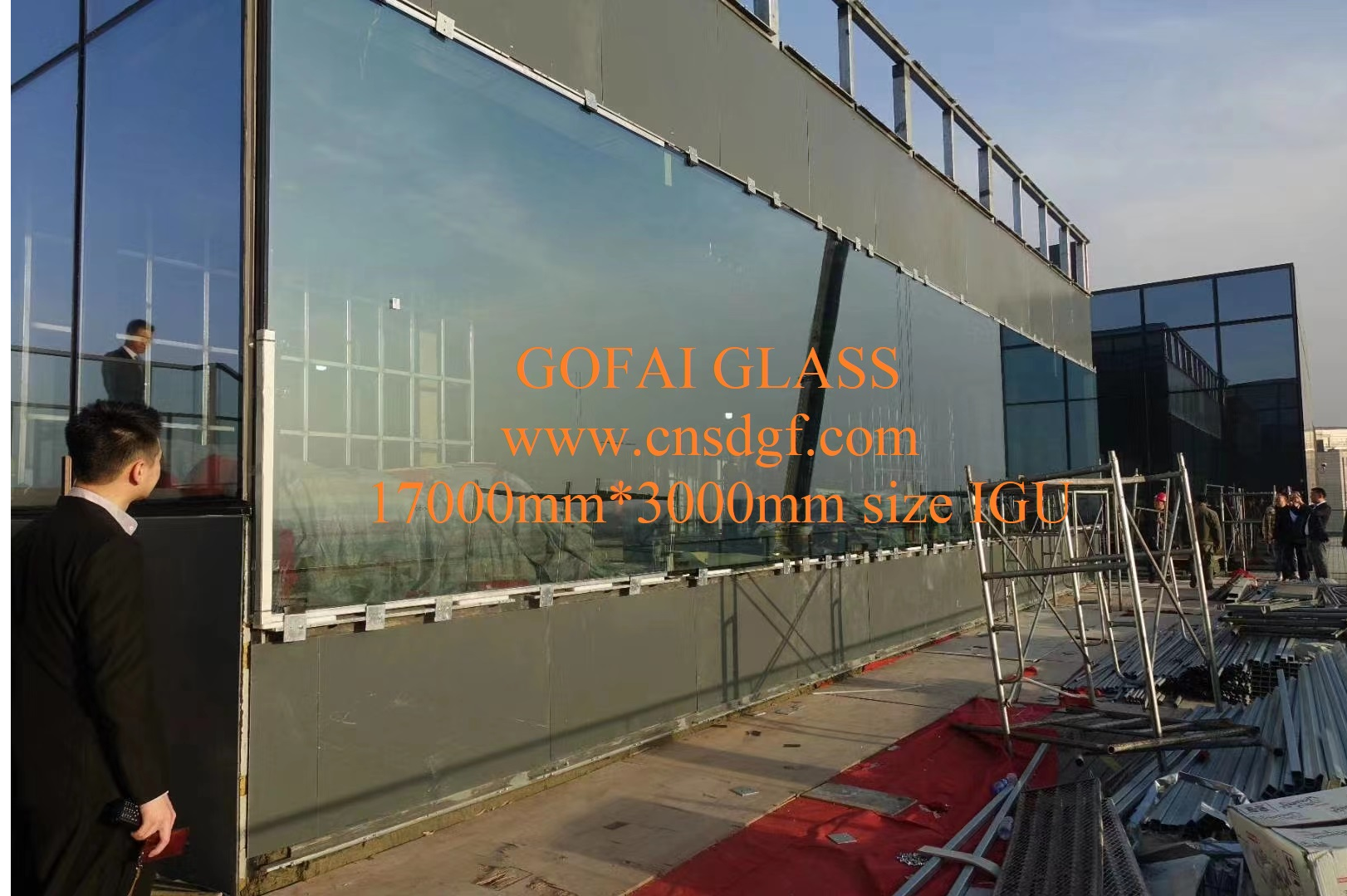 13000*3000mmm Size Insulated Glass Curtain Project