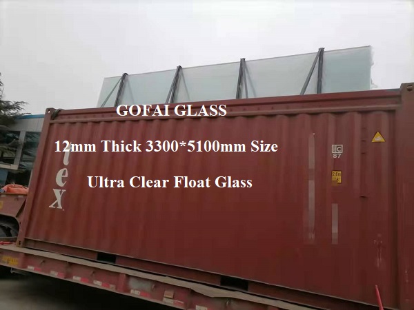 Low Iron Ultra Clear Float Glass 15mm Thick 3300*5100mm Size