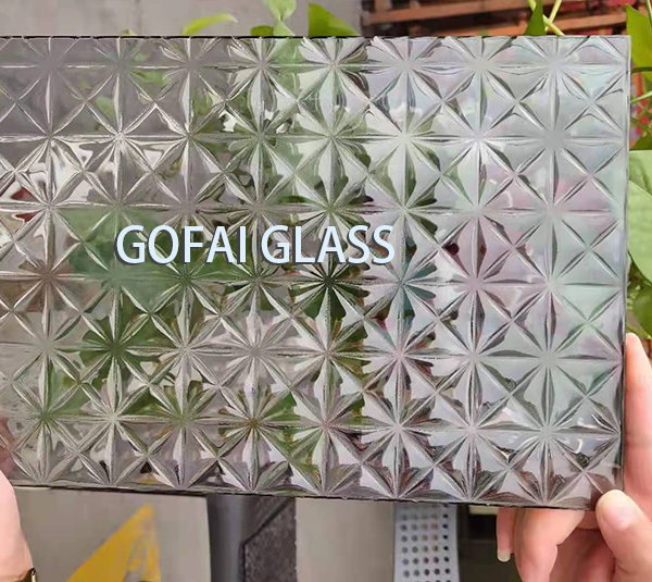 Patterned Glass / Texture Glass / Rolled Figured Glass/Cathedral Glass Hot Melt Glass1007