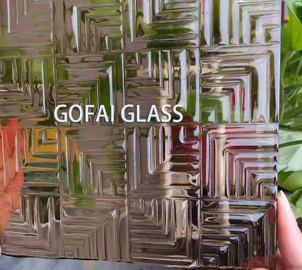 Patterned Glass / Texture Glass / Rolled Figured Glass/Cathedral Glass Hot Melt Glass1008